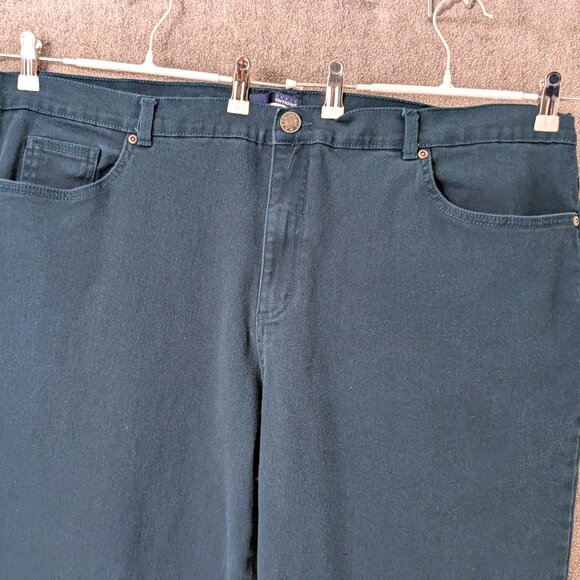 New! Plus Size 28W Green Jeans 46"-52" Waist (Stretch) - Picture 1 of 4